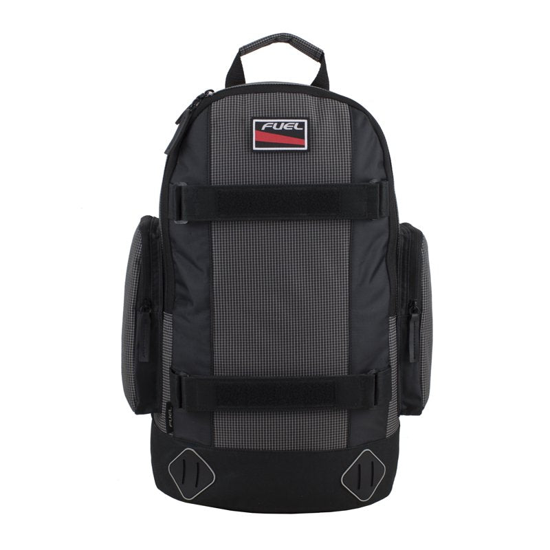 Unisex Skate Backpack with Adjustable Straps Water-Resistant Gray & Blue