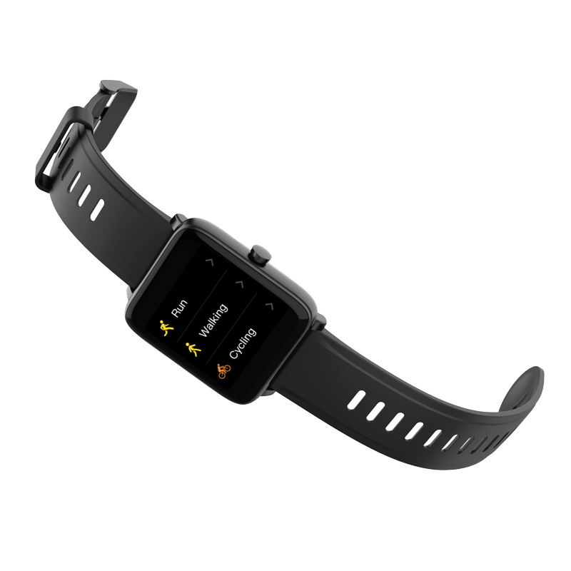 Smartwatch with Sleep Monitor GPS Workout Tracker Water Resistant - 3Plus Vibe Lite Black