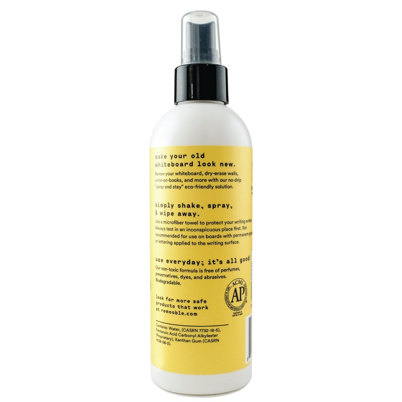Non-Toxic Whiteboard Cleaner Spray - Safe, Powerful Dry Erase Surface Restorer