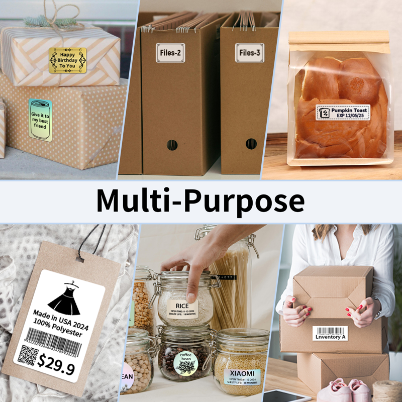 Bluetooth Portable Label Maker with Tapes for Business & Home Use - N20 Thermal Printer