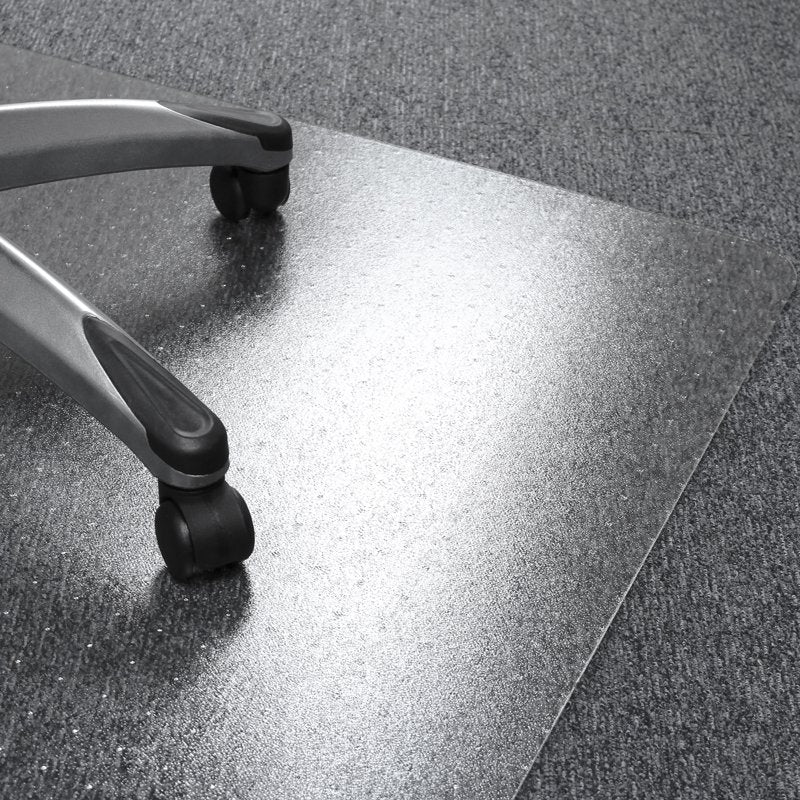 48x60 Inch Cleartex Ultimat Polycarbonate Chair Mat for Plush Pile Carpets Over 1/2 Inch – Variation: 48" x 60"