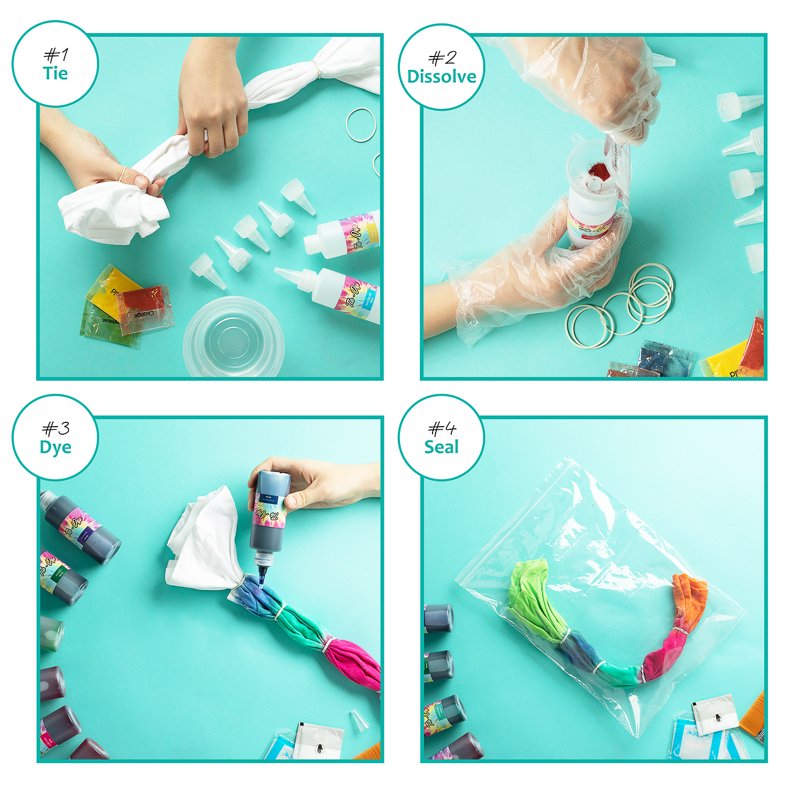 DIY Tie Dye Kit for Kids & Adults - 18 Colors, Complete Craft Set