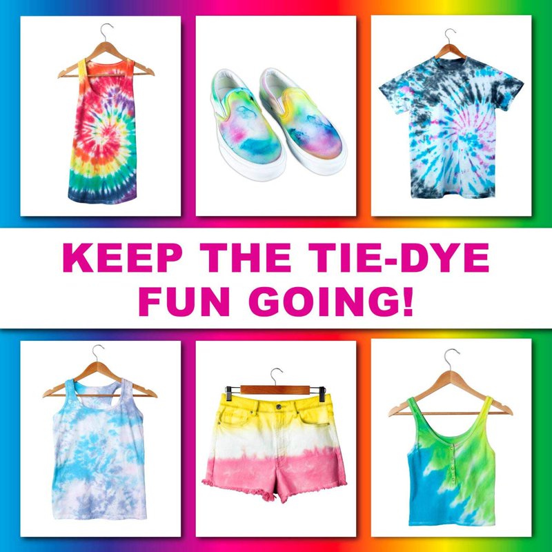 Tulip One-Step Tie-Dye Kit 20 Colors Rainbow Tub for Group Activity