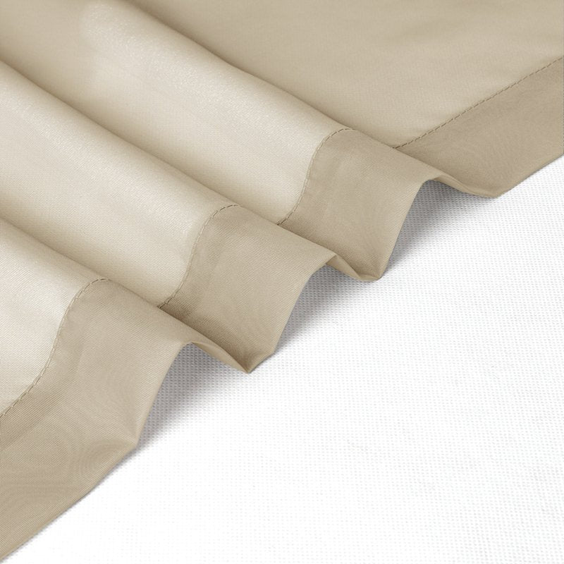 Sheer Curtain 2 Pack - Light-Filtering Voile Drapes for Doors & Windows