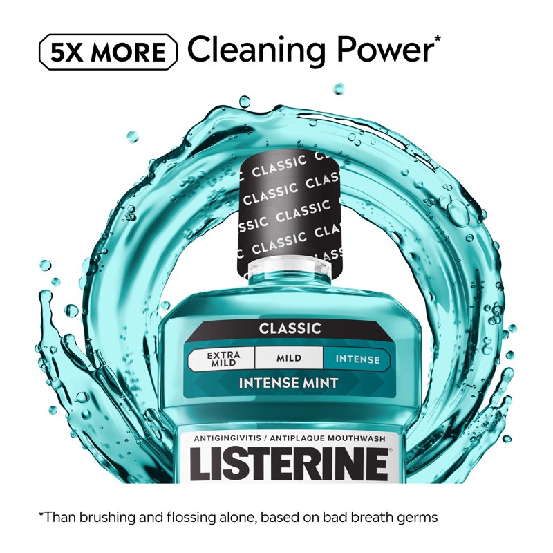 Multipack Antiseptic Mouthwash with Cool Mint Flavor - 6 Pack, 50.7 fl oz