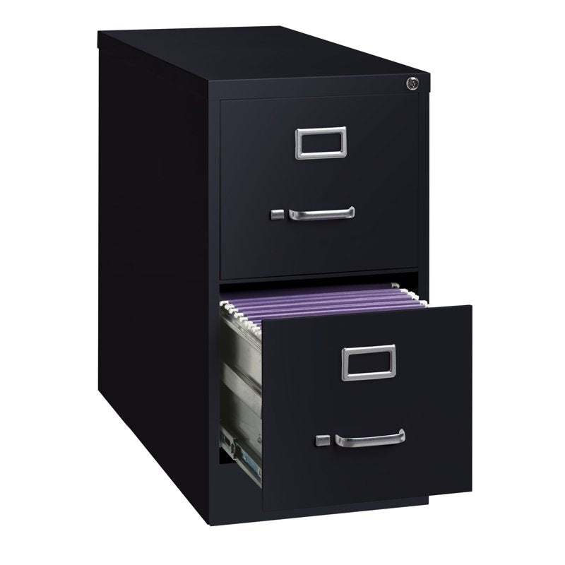 Vertical Letter File Cabinet with Lock - 2 Drawer Steel Storage Solution
