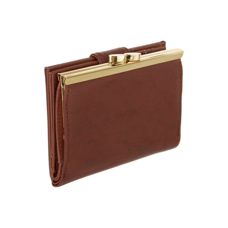 Women's Leather Card Holder Wallet with Multiple Card Slots and Storage