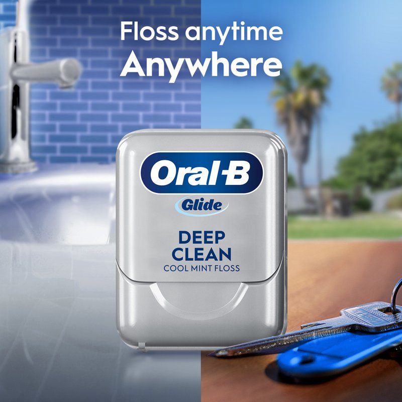 Dental Floss Pack - Deep Clean, Cool Mint, Shred Resistant, 6 Packs