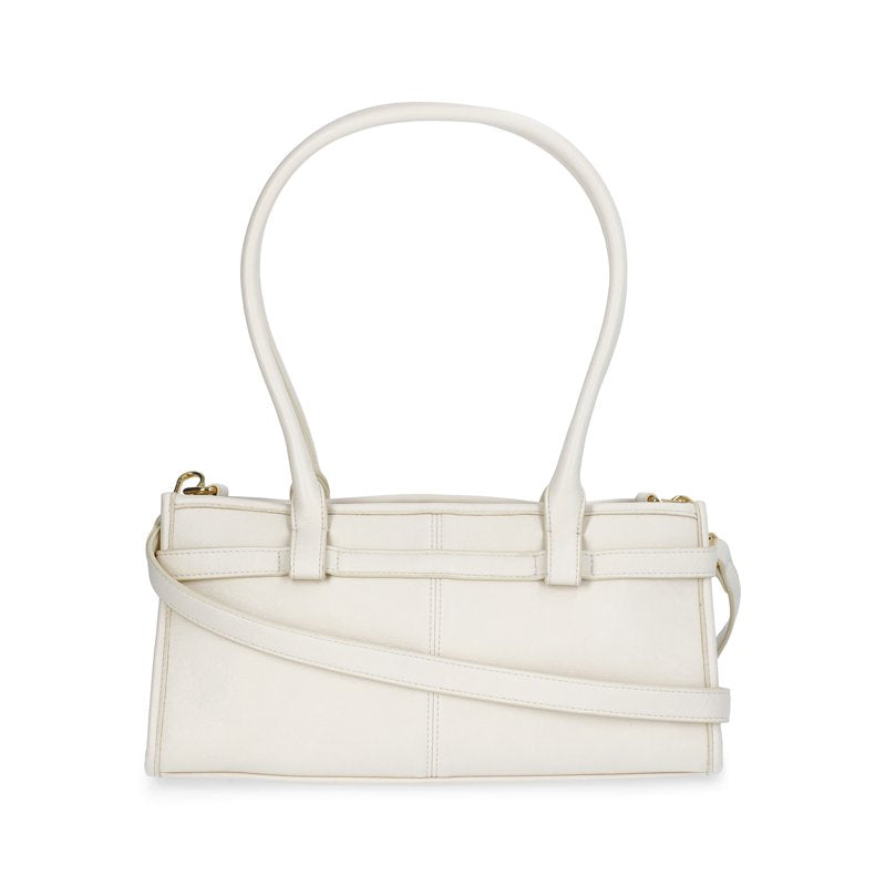 Women's Faux Leather Shoulder Handbag with Removable Crossbody Strap