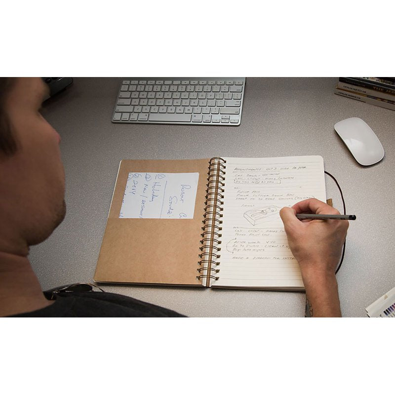 Double Wire Spiral Bound Artist Sketchbook - 270 Pages, 9.84x7.48", Leatherette Cover