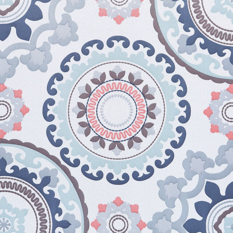 Blackout Curtain Panel with Grommets - Global Medallion Print, Energy & Noise Blocking