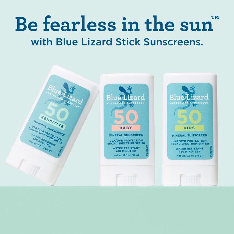 Mineral SPF 50 Sunscreen Stick for Sensitive Skin - Zinc Oxide, Travel Size