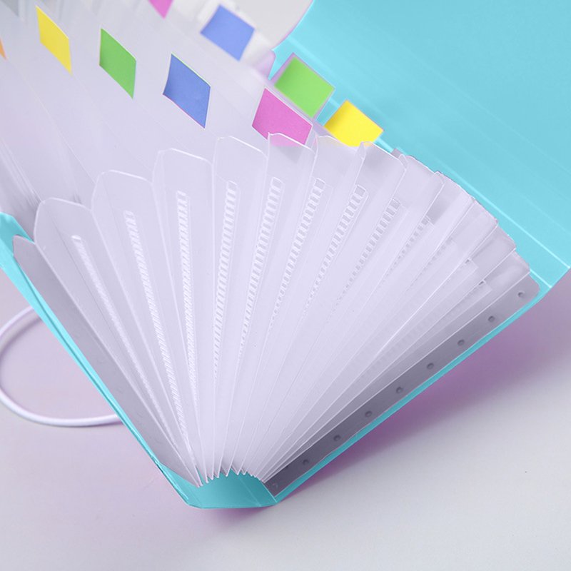Mini Accordion File Organizer 13-Pocket Document Folder for Receipts Bills Coupons