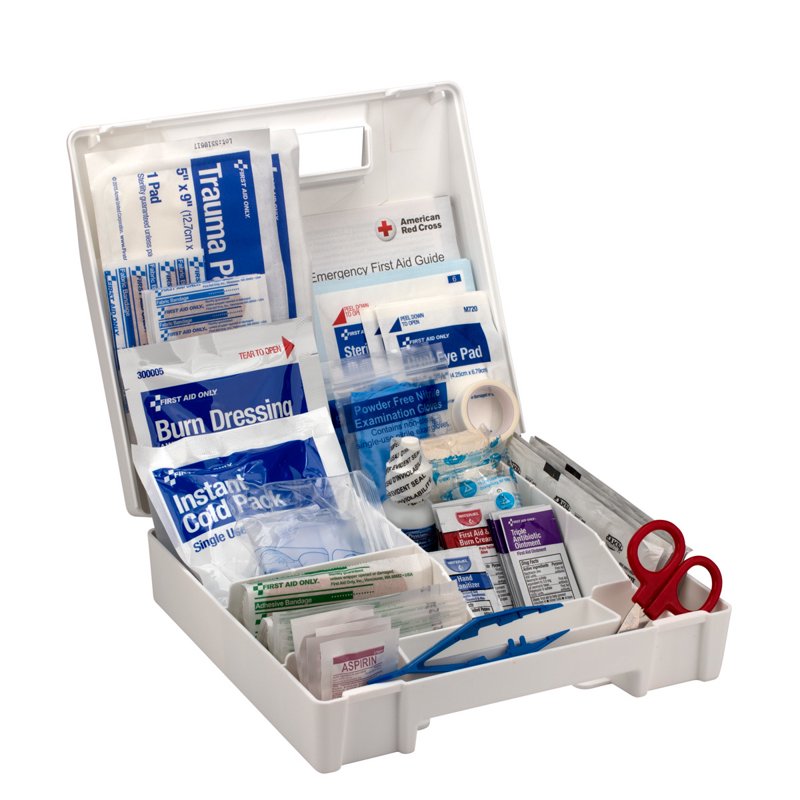 25 Person ANSI A+ First Aid Kit with Waterproof Case - OSHA Compliant