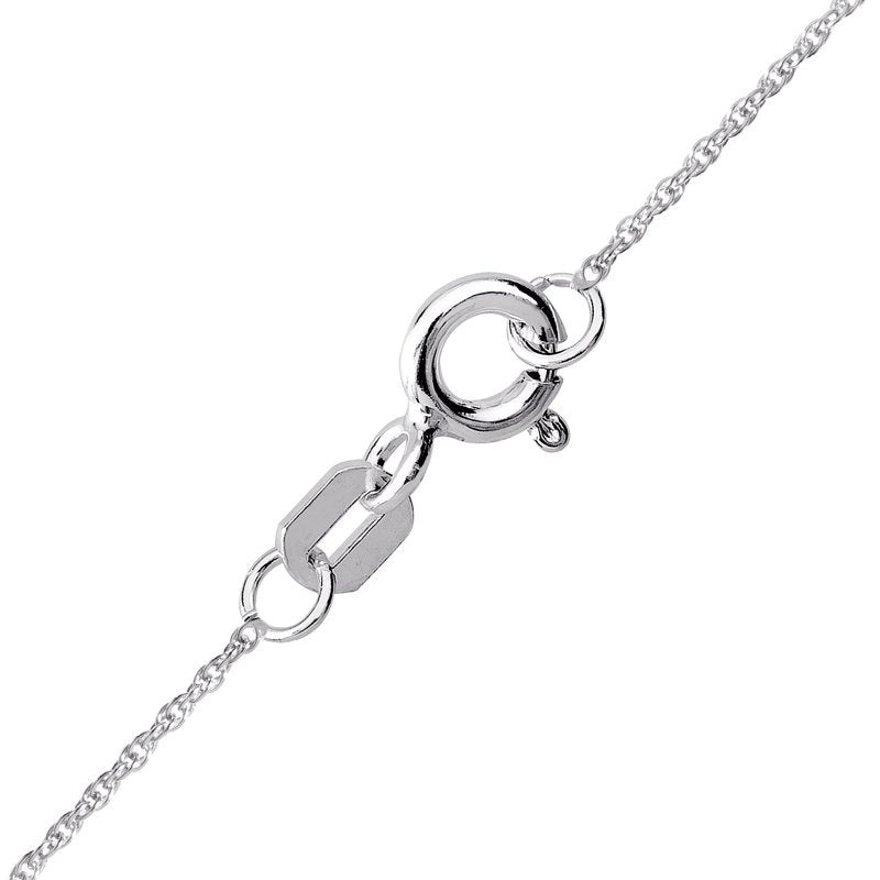 Sterling Silver Unicorn Necklace with Multi-Color Crystals - 18 Inch Chain