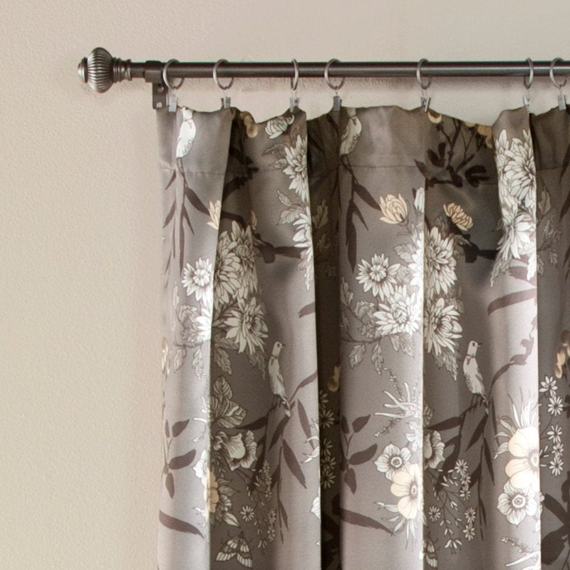 Botanical Garden Panel Set - Room Darkening Curtains with Floral Pattern