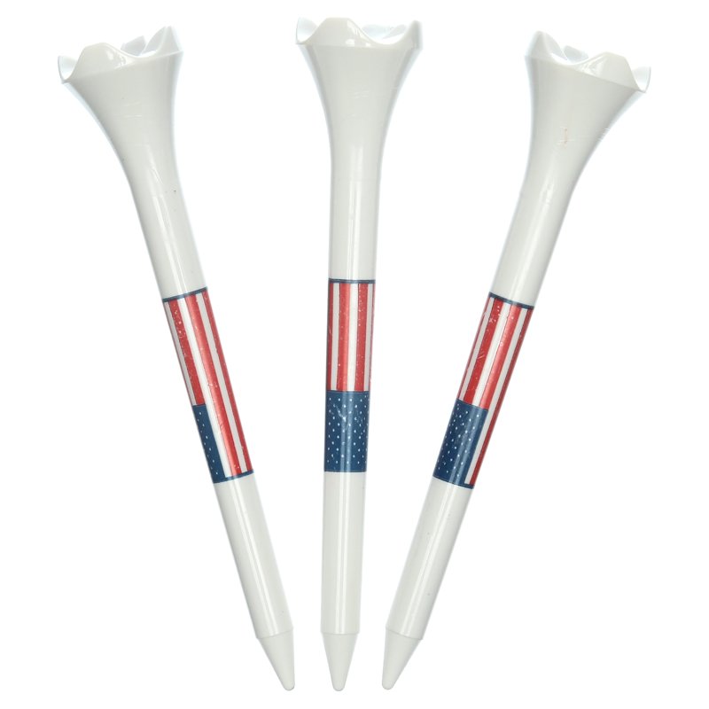 Golf Tees with Low-Resistance Head for Longer Drives - 25 Pack, 2.75"