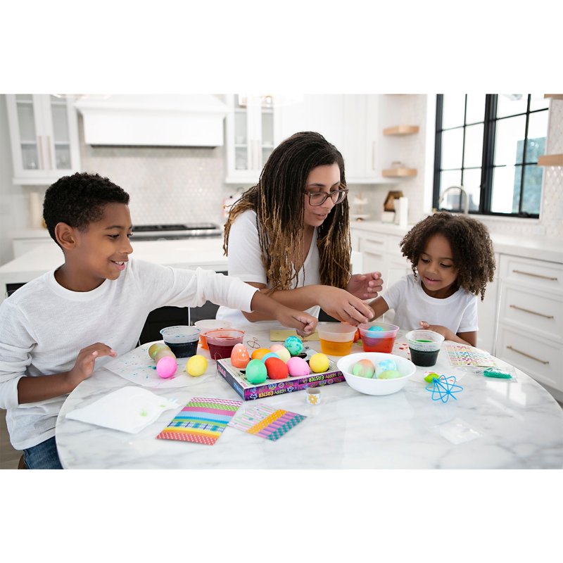 Easter Egg Decorating Kit with Dye Tablets, Color Cups & Magic Crayon