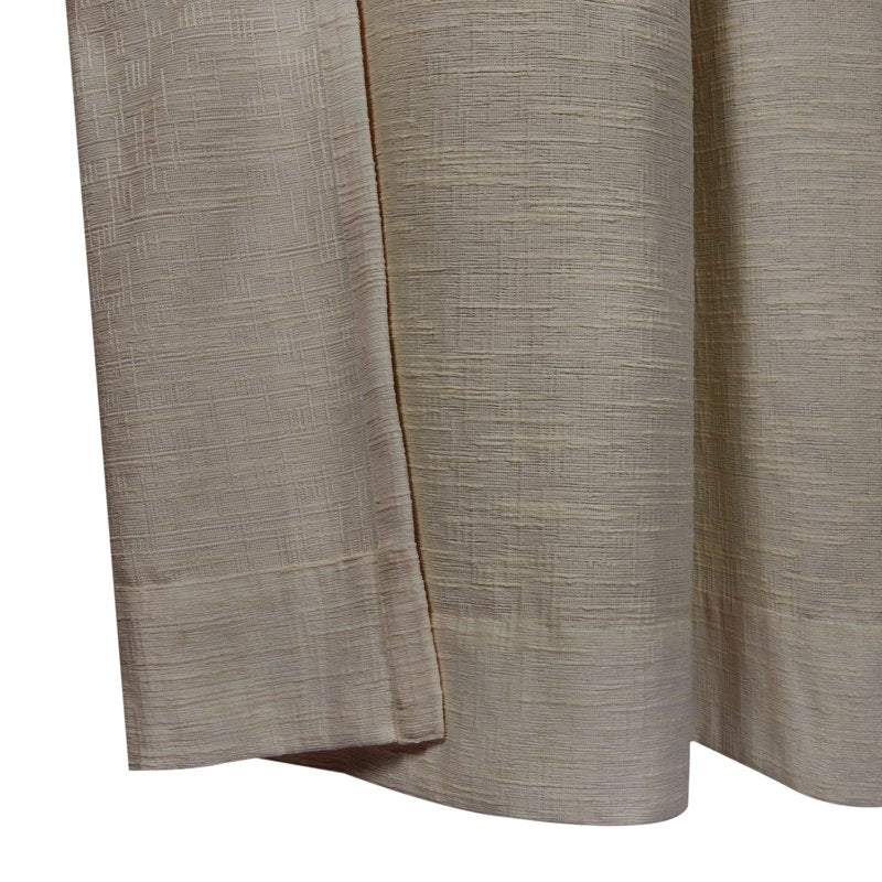 Textured Chenille Light-Filtering Curtain Panel for Indoor Windows