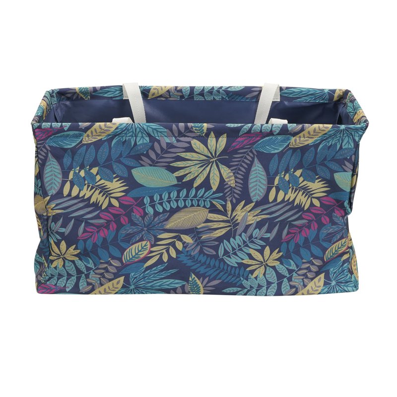 All-Purpose Utility Tote Bag with Tropical Floral Pattern — Versatile Storage Container