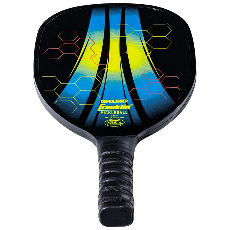 Demolisher Pickleball Paddle - Franklin Sports Wooden 11oz (Black/Blue/Yellow) Variation of THIS listing: 1