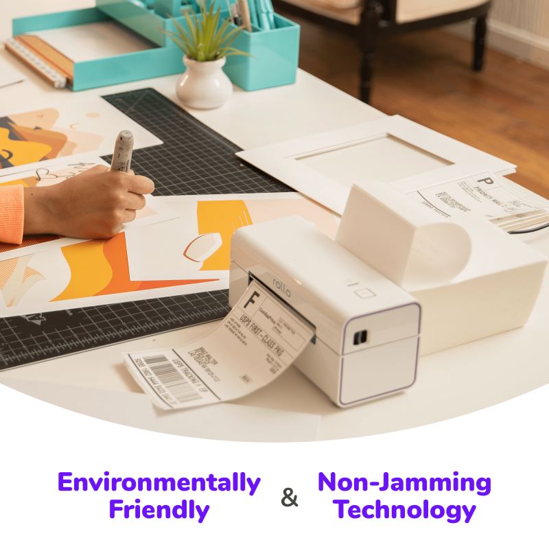 Thermal Shipping Labels 4x6 Inch Fan-Fold Pack of 500 - Strong Adhesive & Eco-Friendly