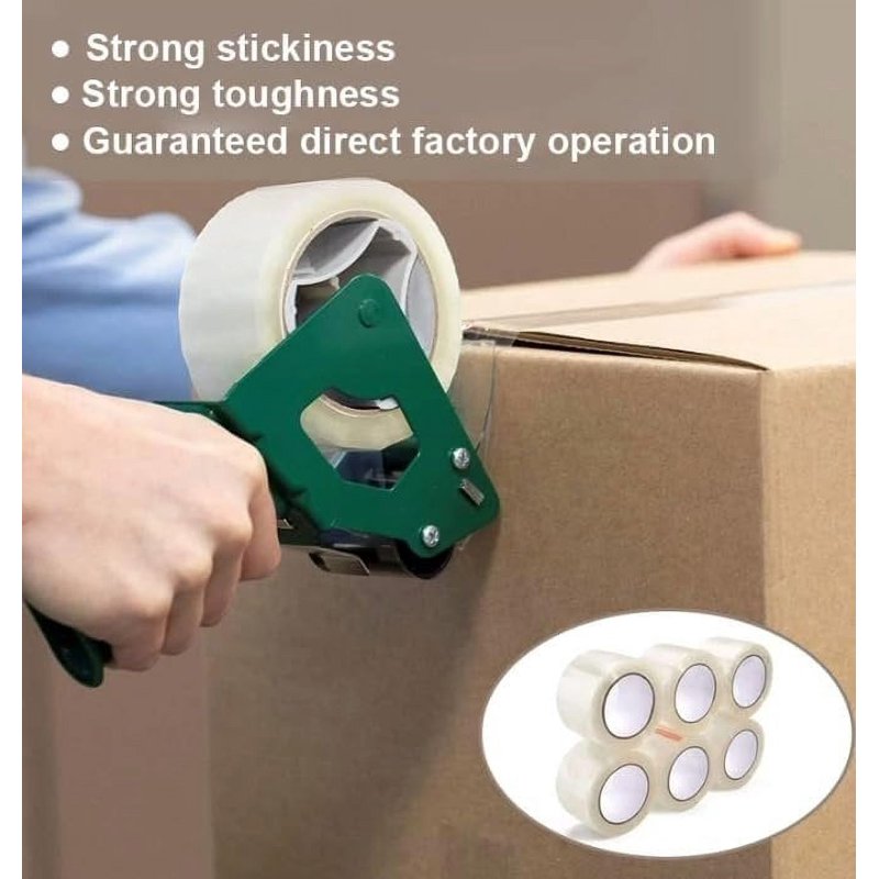 72 Rolls Shipping Packaging Box Packing Sealing Tape 1.6 mil 2" x 55