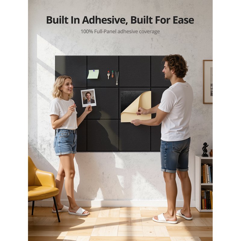 Large Cork Bulletin Board Kit for Walls - 12 Pack 48x36 Inches Office Classroom Decor
