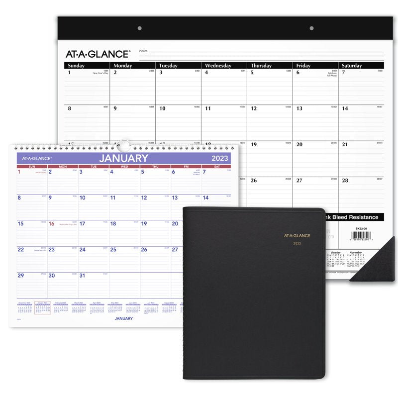 Daily Diary 2023 Planner with Notes and Monthly Summary - Small 5.75 x 8.25 Inches