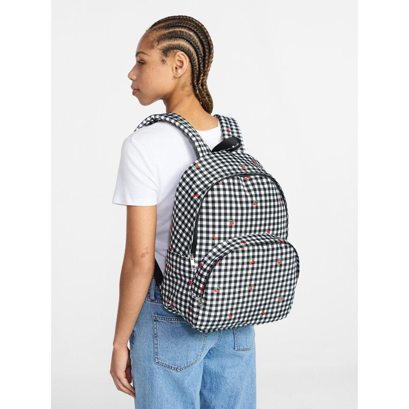 Women's Dome Backpack with Allover Print - 17-inch Casual School & Travel Bag