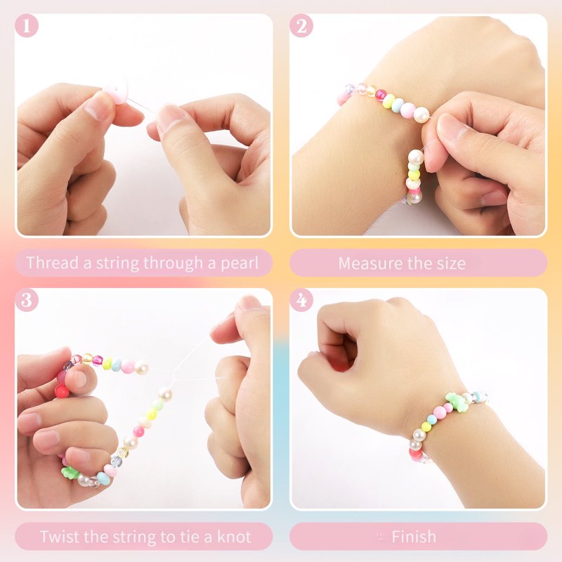 Bracelet Making Kit for Women Beads Jewelry DIY Craft Set - Style 4