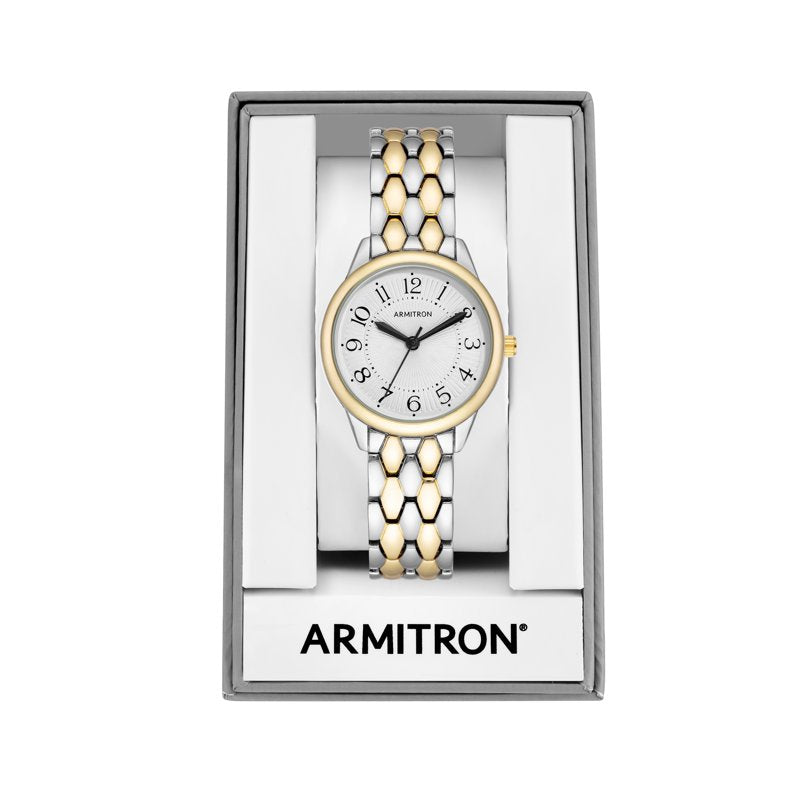 Women’s Two-Tone Bracelet Wristwatch with Classic Style and Water Resistance