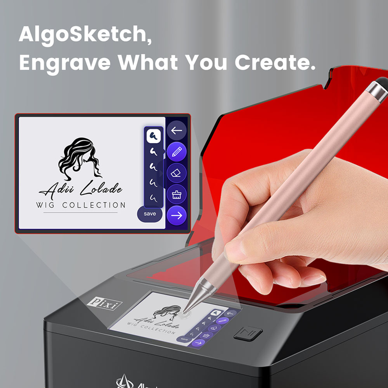 Portable Laser Engraver Machine with 3.5-inch Touchscreen - 10W for Wood Metal Glass