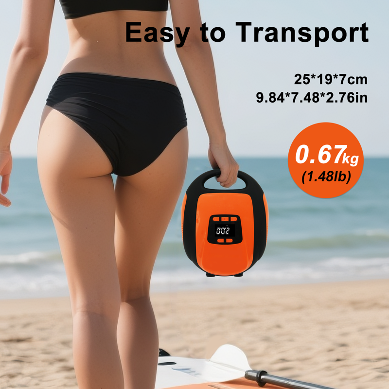 Electric SUP Pump for Paddleboards, Kayaks & Inflatables - 20 PSI with Auto-Off