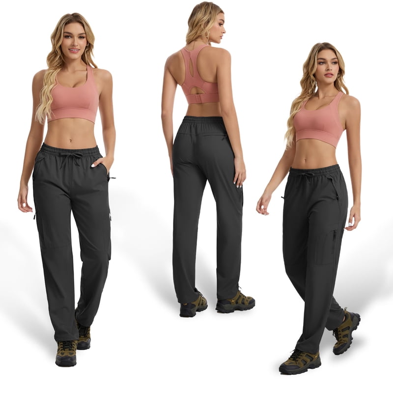 Women's Quick-Dry Cargo Pants with UPF 50 Outdoor Hiking Trousers