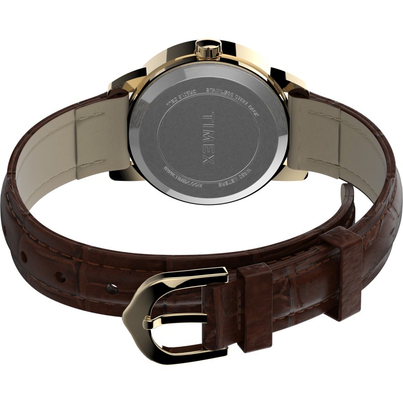 Timex Ladies' Dress Leather Strap Watch Band - Brown