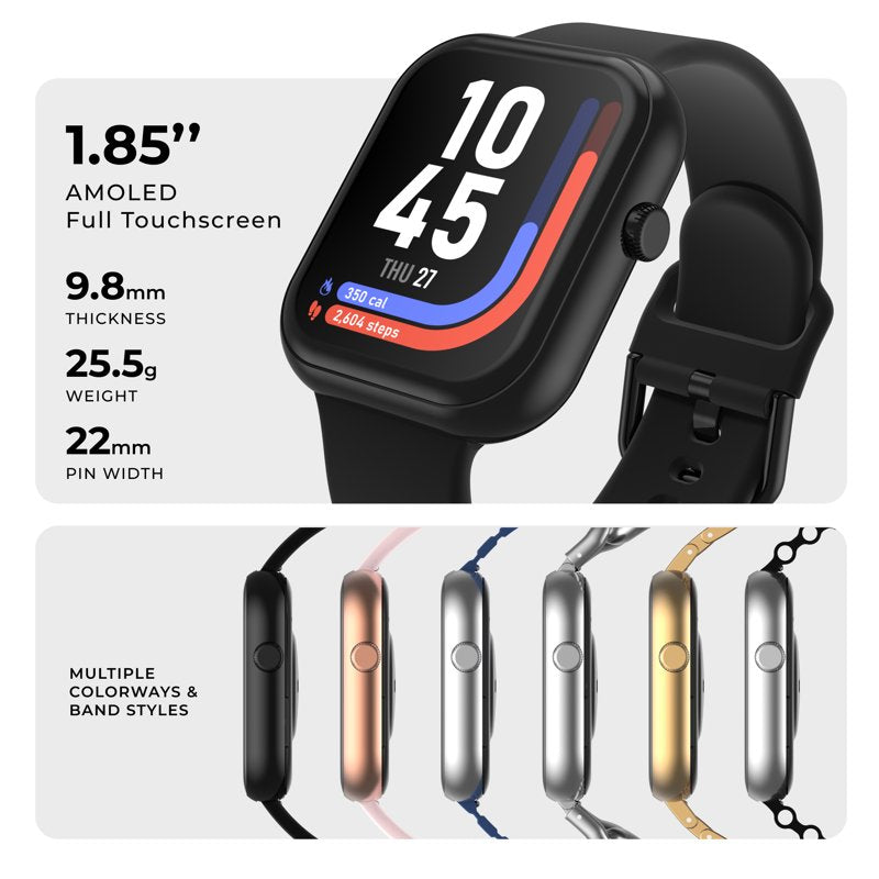 Smartwatch with AMOLED Display, Bluetooth Calling & 100+ Sport Modes