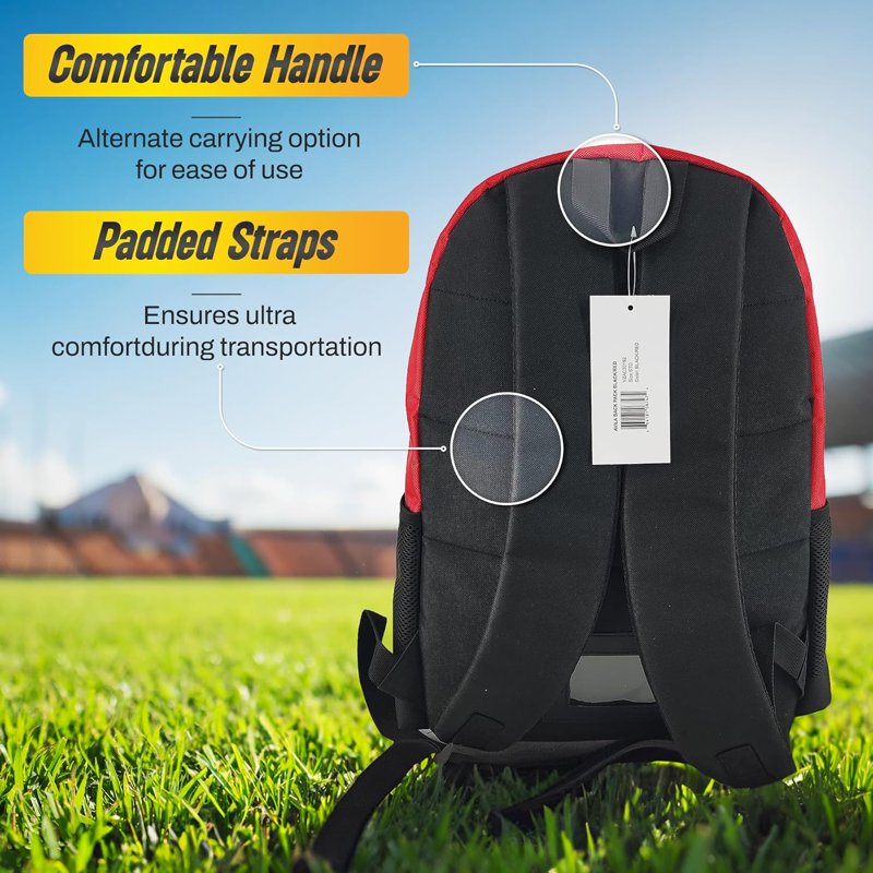 Soccer Backpack with Multiple Compartments & Breathable Pockets for Kids & Adults