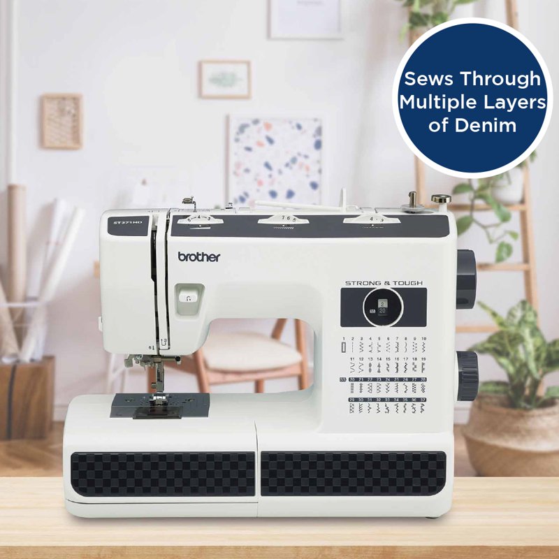 Heavy-Duty Sewing Machine with 37 Stitches, Durable & Versatile