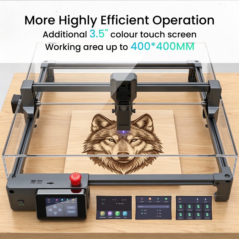 Laser Engraver 5W CNC Laser Cutter 15.7x15.7 Inch High Precision DIY Machine