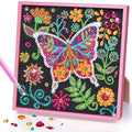 Kids DIY Diamond Art Craft Kit with Wooden Frame - Multiple Sizes & Designs