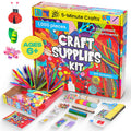 Kids Arts and Crafts Supplies Kit with Fuzzy Sticks Sequins and More - 1000 Pieces