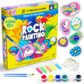 Glow in The Dark Rock Painting Kit for Kids - Arts & Crafts Set with 10 River Rocks