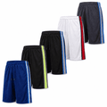Men's 5-Pack Athletic Mesh Shorts - Moisture-Wicking Gym & Basketball Shorts