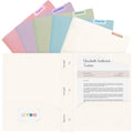 5 Pack Pastel Plastic Pocket Folders with 3 Prongs, Letter Size Office & School Organizers