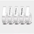 Thermal Label Tape Rolls for D30/Q30/D35 Printers - Waterproof & Residue-Free - 5 Rolls