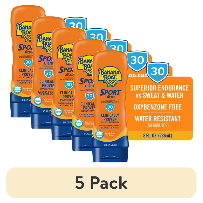 SPF 30 Sunscreen Lotion Pack - Water & Sweat Resistant Broad Spectrum Protection