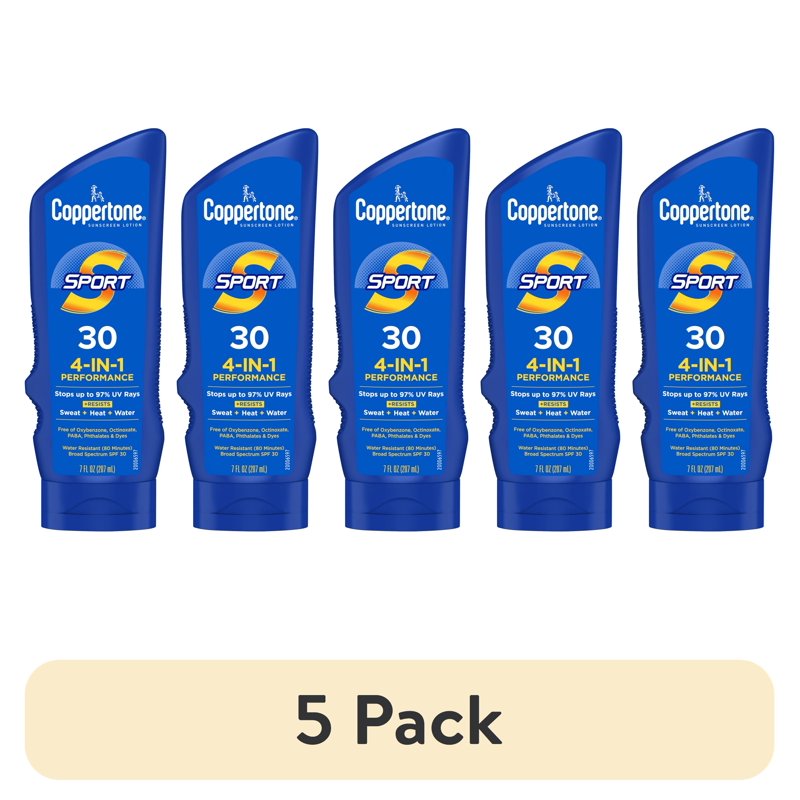 Water-Resistant SPF 30 Sunscreen Lotion for Outdoor Activities 7 fl oz