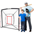 5' x 5' Baseball & Softball Practice Hitting & Pitching Net - Portable Training Aid