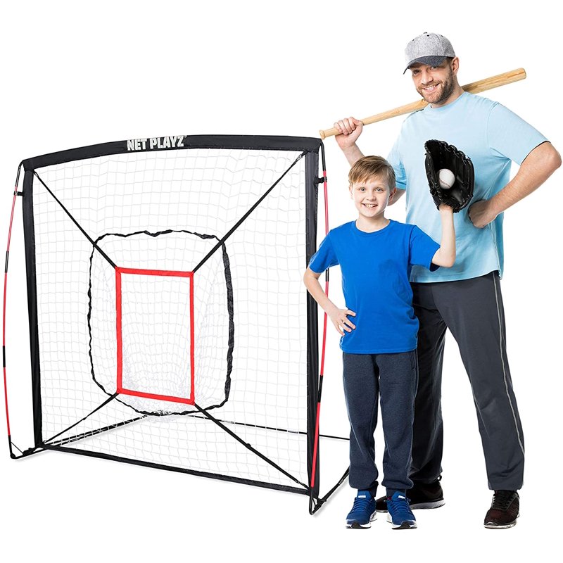 5' x 5' Baseball & Softball Practice Hitting & Pitching Net - Portable Training Aid